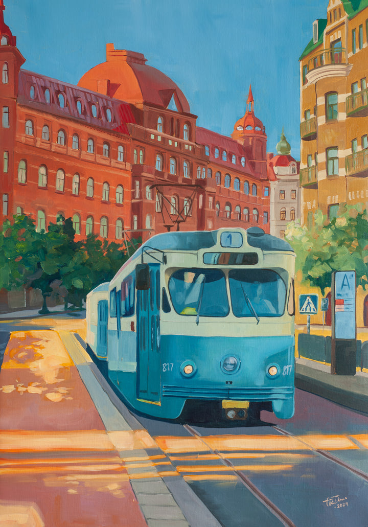 "Prinsgatan" Oil on linen 70x100cm