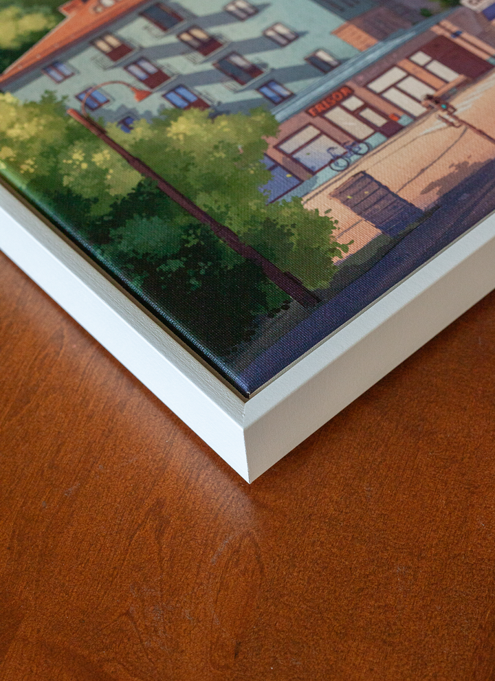 Creperiet - Framed Canvas Print