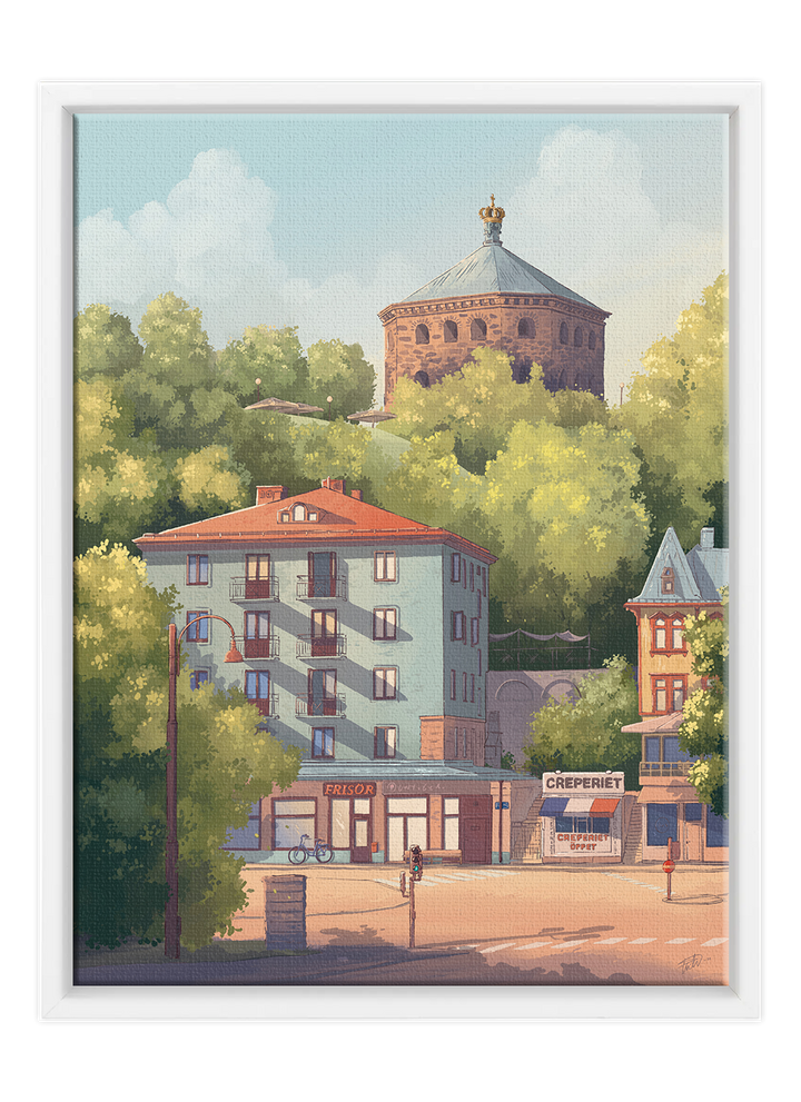 Creperiet - Framed Canvas Print