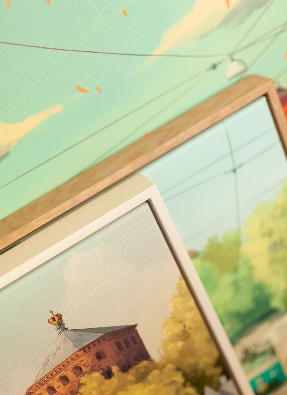 Redbergsplatsen - Framed Canvas Print