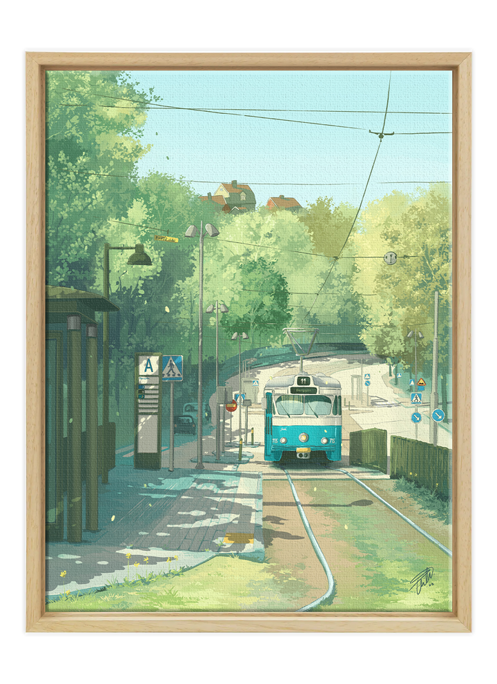 Mariaplan - Framed Canvas Print