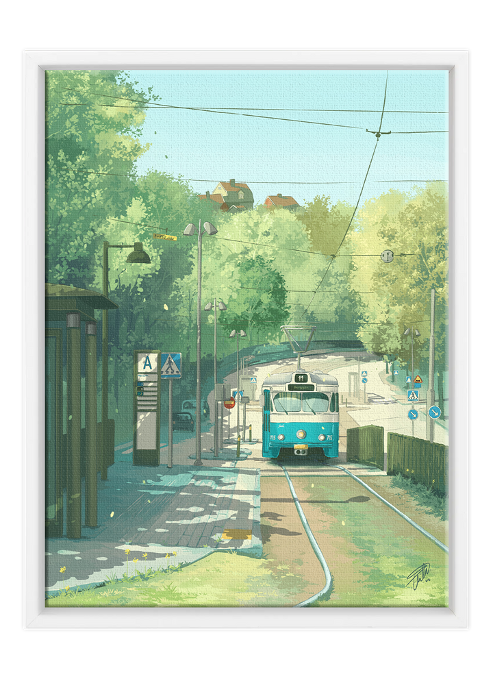 Mariaplan - Framed Canvas Print