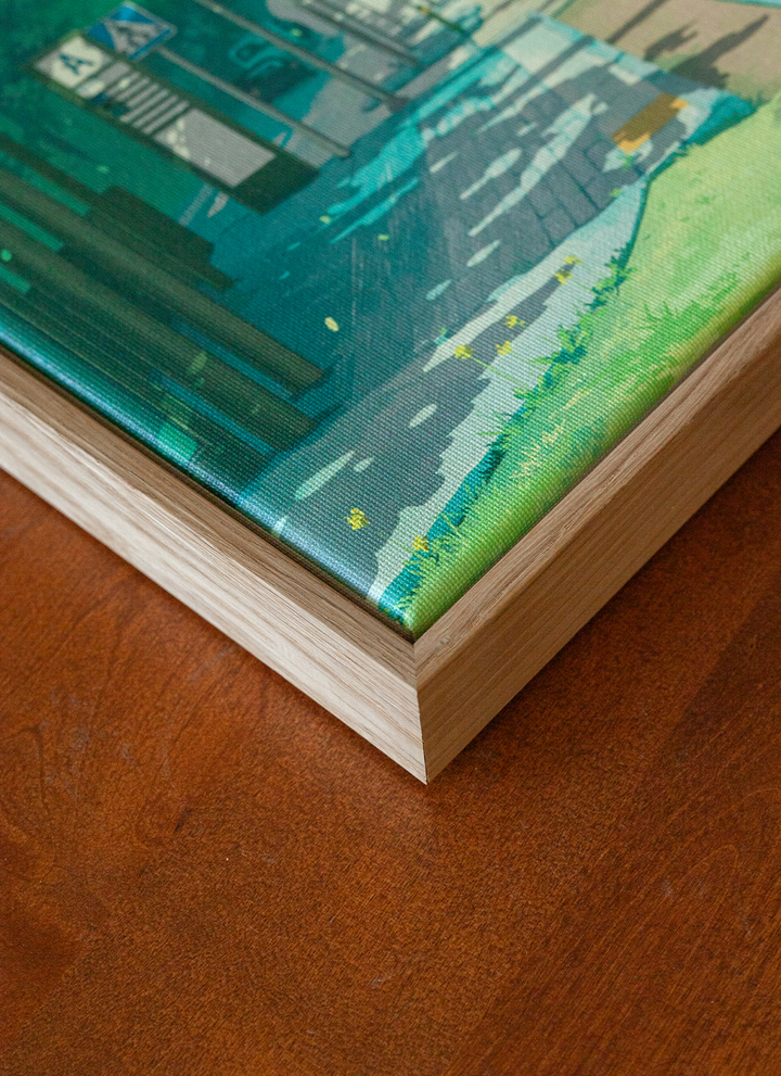 Mariaplan - Framed Canvas Print