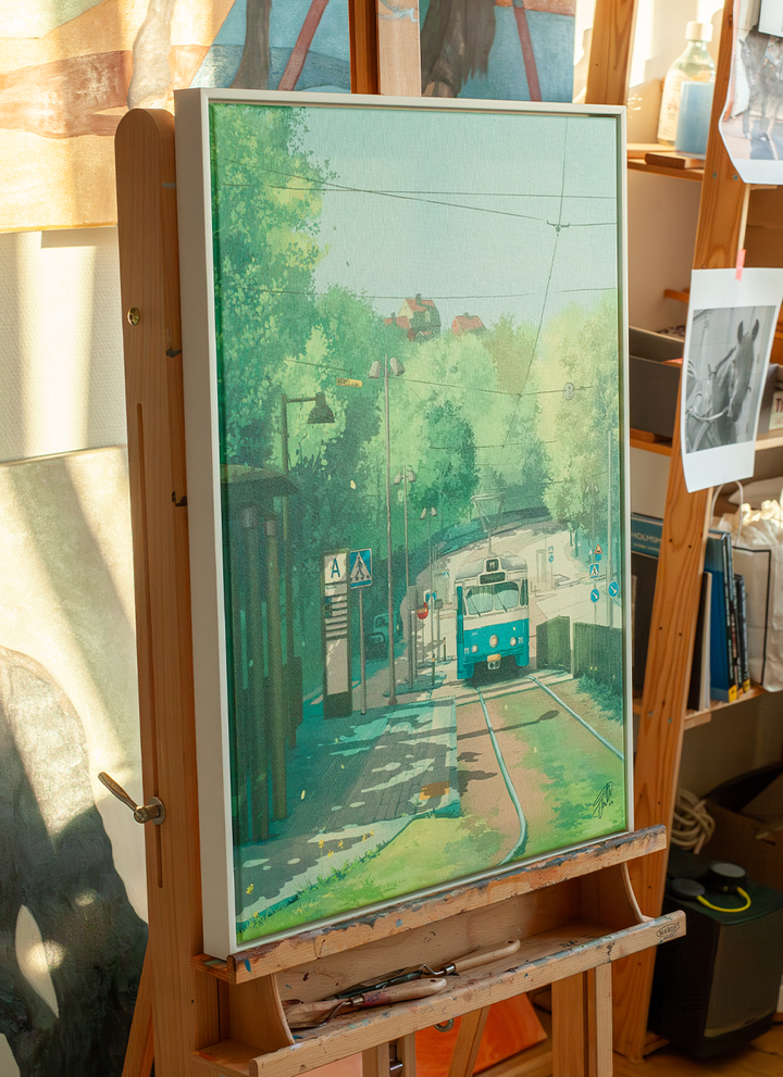 Mariaplan - Framed Canvas Print