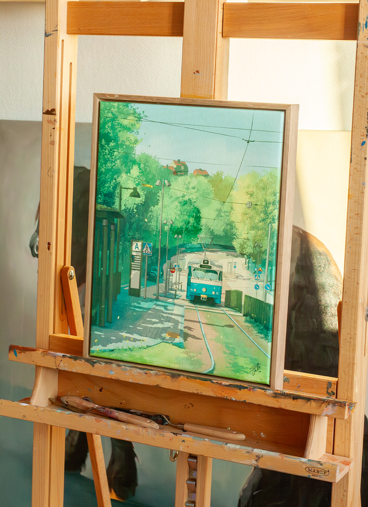 Mariaplan - Framed Canvas Print