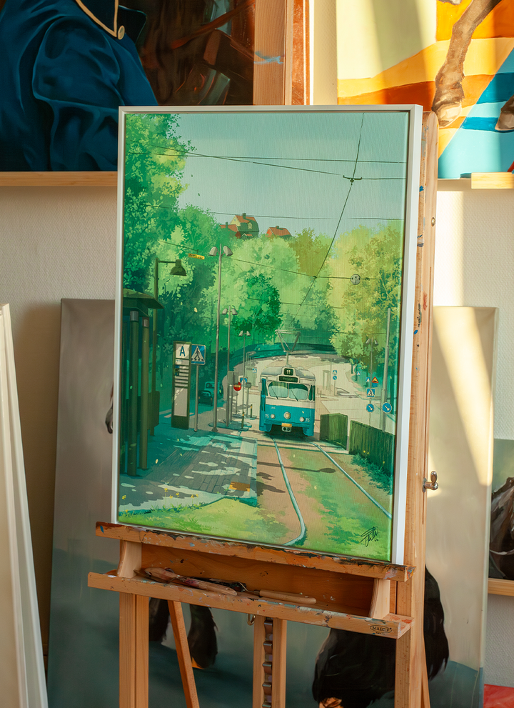 Mariaplan - Framed Canvas Print