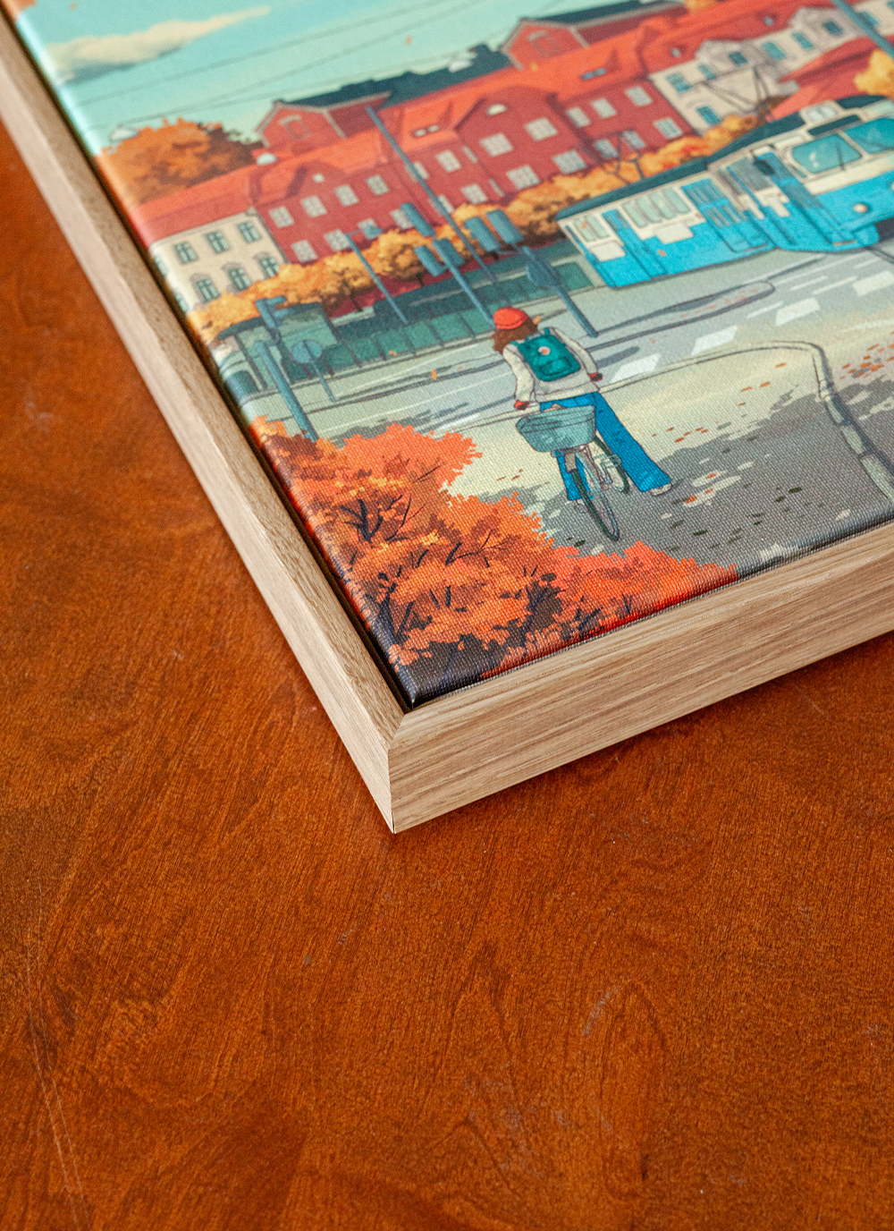 Redbergsplatsen - Framed Canvas Print